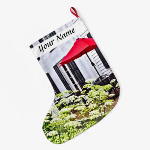 Calcetín Navideño Grande Rhinebeck NY - Asientos exteriores