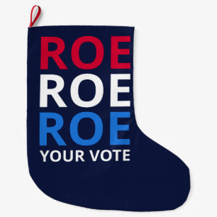 Calcetín Navideño Grande Roe tu voto I