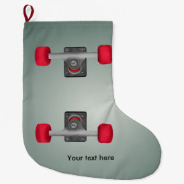 Calcetín Navideño Grande Ruedas para patinaje sobre patinaje sobre patines 