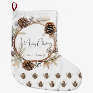 Calcetín Navideño Grande Saludos de Navidad