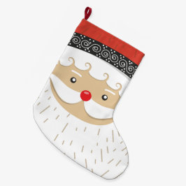 Calcetín Navideño Grande Santa Claus