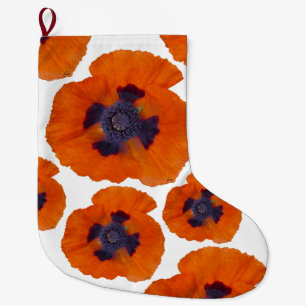 Calcetín Navideño Grande Scarlet Naranja Poppy 1