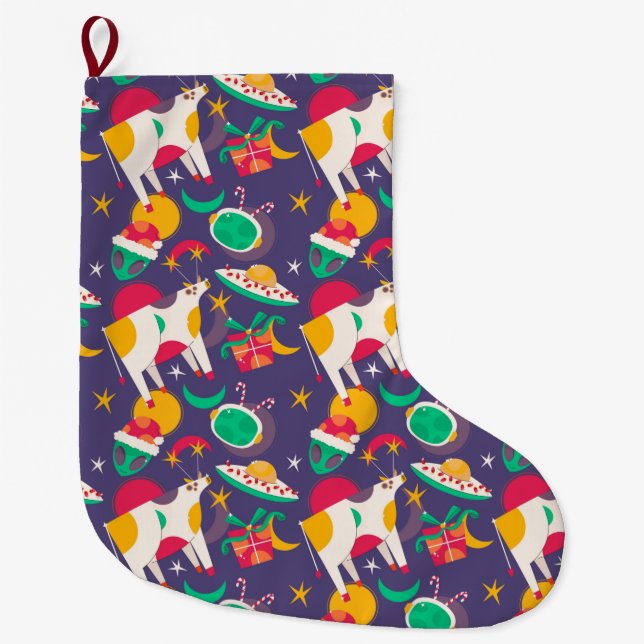 Calcetín Navideño Grande Secuestro de extranjeros (Anverso)