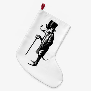 Calcetín Navideño Grande Señor great dane