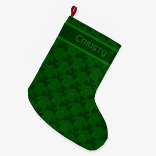 Calcetín Navideño Grande Shamocks personalizados Navidades pequeños hacien