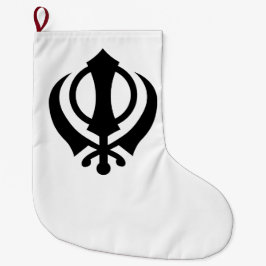 Calcetín Navideño Grande Sikh Khanda