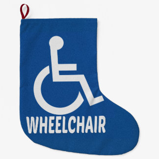 Calcetín Navideño Grande silla de ruedas para discapacitados
