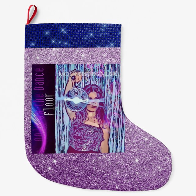 Calcetín Navideño Grande Sólo en la pista de baile (Anverso)