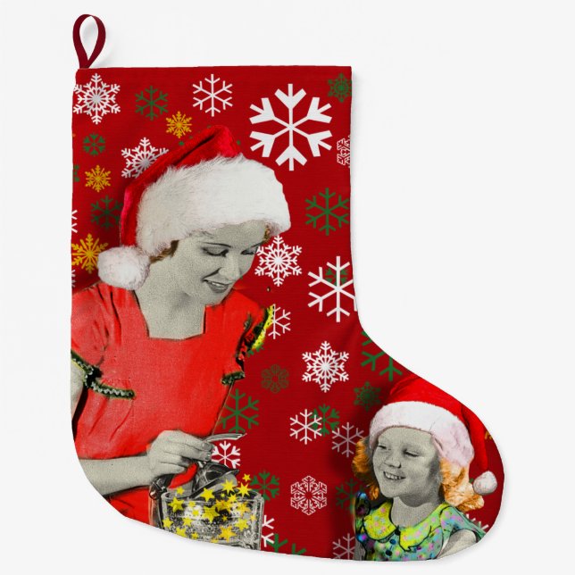 Calcetín Navideño Grande  Squeeze your Xmas (Anverso)