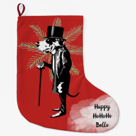 Calcetín Navideño Grande Sr_. Alemana Dogge