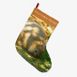 Calcetín Navideño Grande Sueños de capibara en el sol de verano