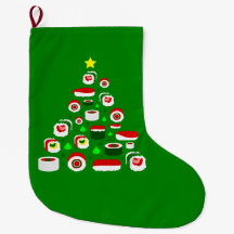 sushi de árbol de navidad feo