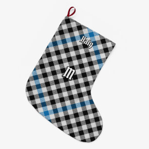 Calcetín Navideño Grande Tartan de verificación del clan Haig