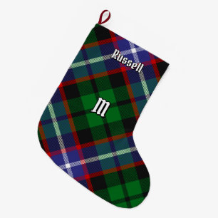 Calcetín Navideño Grande Tartan del Clan Russell