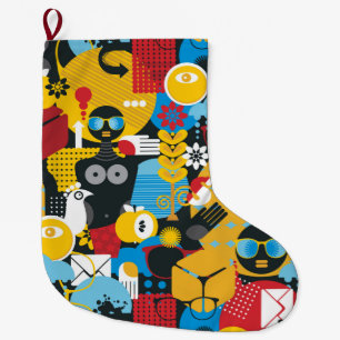 Calcetín Navideño Grande Tiempo de verano