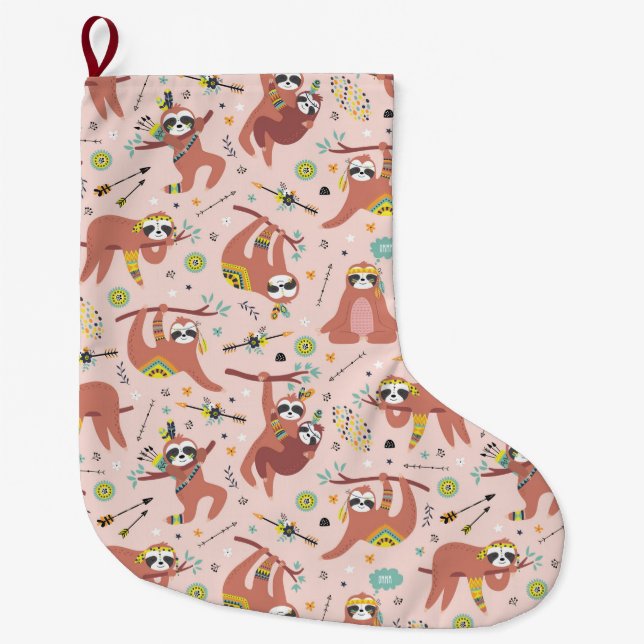 Calcetín Navideño Grande Tragaperras cortas grandes Navidades (Anverso)