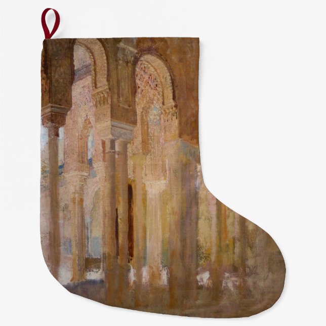 Calcetín Navideño Grande Tribunal de los Leones, Alhambra (por Henri Regnau (Anverso)