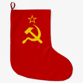 Calcetín Navideño Grande Unión Soviética (URSS) (Martillo y esquisto comuni