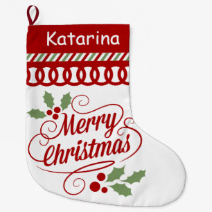 Calcetín Navideño Grande Vieira para la tipografía navideña