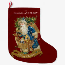 Vintage Santa Claus Personalizado de Navidades del