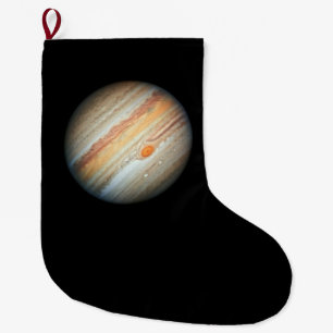 Calcetín Navideño Grande Vista del planeta Júpiter (Telescopio Hubble)