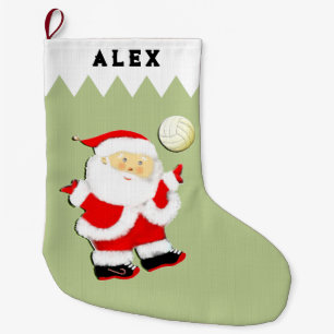 Calcetín Navideño Grande Voleibol Santa