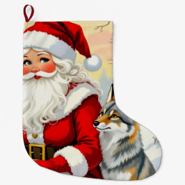 Calcetín Navideño Grande „Weihnachtliche Harmonie“