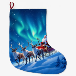 Calcetín Navideño Grande „Weihnachtliche Harmonie“