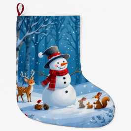 Calcetín Navideño Grande „Weihnachtliche Harmonie“