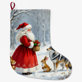 Calcetín Navideño Grande „Weihnachtliche Harmonie“17