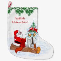 Weihnachtsmann Kaninchen Fox Eichhörnchen, Deutsch