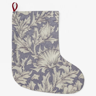Calcetín Navideño Grande William Morris Horn Poppy Classic Floral