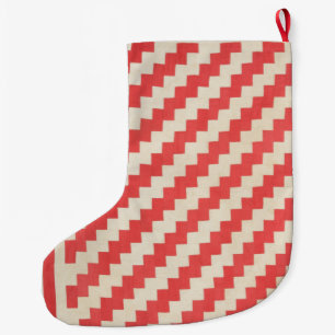 Calcetín Navideño Grande Zigzag Quilt