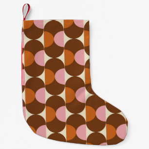 Calcetín Navideño Pequeño 70s retro vintage pattern backgroundvintage, geome