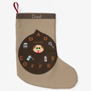 Calcetín Navideño Pequeño A Divertido Padre Monster Le Encanta El Personaliz