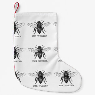 Calcetín Navideño Pequeño Abee Worker Honey Black Bumblebee