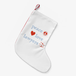Calcetín Navideño Pequeño Abogados del amor de la paz