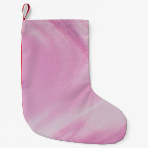 CALCETÍN NAVIDEÑO PEQUEÑO ABSTRAC PASTEL PINK ILUSTRACION