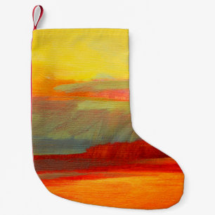 Calcetín Navideño Pequeño abstract landscape oil painting on canvaspaint,oil