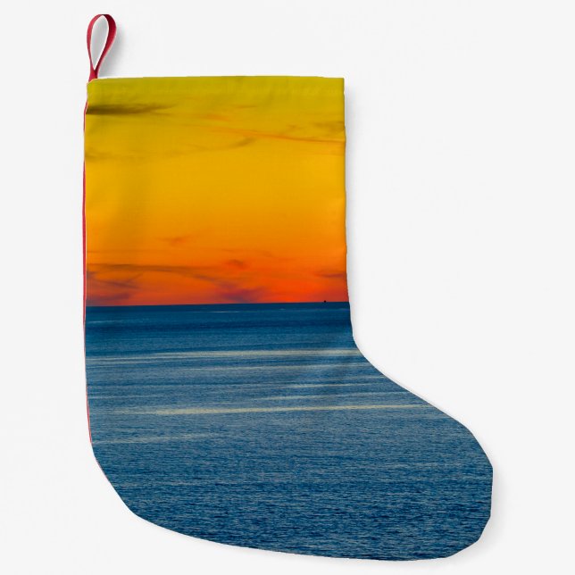 Calcetín Navideño Pequeño Abstract long exposure seascape with intentional c (Anverso)