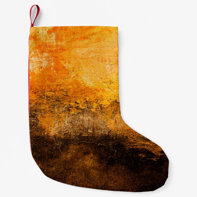 Calcetín Navideño Pequeño abstracto de cierre de pared abstracto, fondo, neg (Anverso)