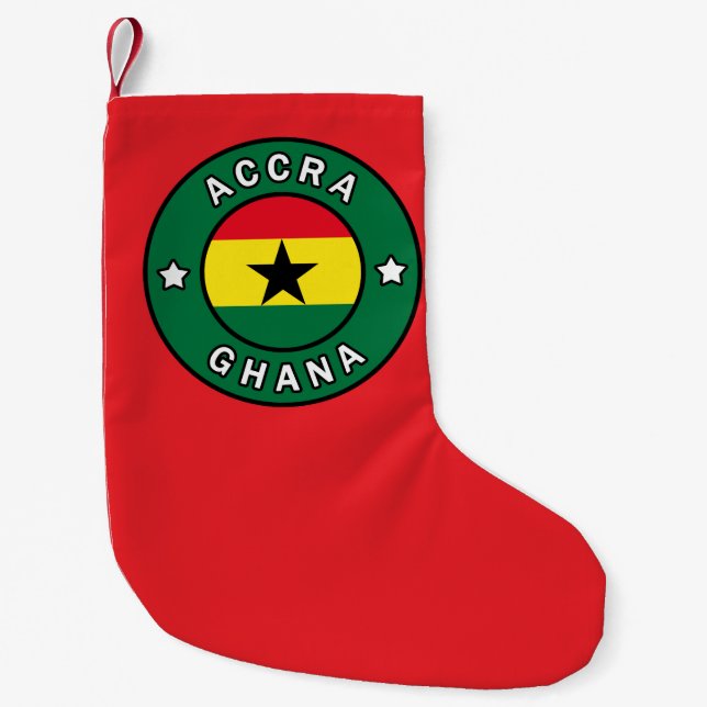 Calcetín Navideño Pequeño Accra Ghana (Anverso)