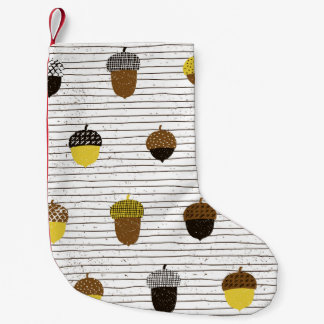 Calcetín Navideño Pequeño Acorns de otoño: Vibes de época