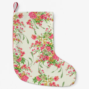 Calcetín Navideño Pequeño acuarela de color rosa patternabstracto, arte, fon