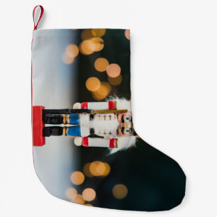 Calcetín Navideño Pequeño Adorno clásico de cascanueces de SlipperyJoe's nav