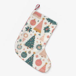 Calcetín Navideño Pequeño Adornos de árbol de Navidad pastel navideños