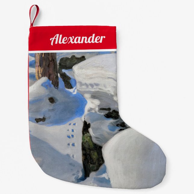 Calcetín Navideño Pequeño Akseli Gallen-Kallela - Lair of the Lynx (Anverso)