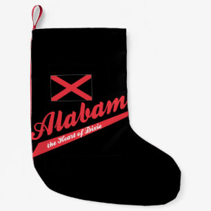 Calcetín Navideño Pequeño Alabama corazón de Dixie
