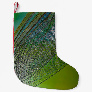Calcetín Navideño Pequeño Alas de la libélula naturaleza insecto cercano