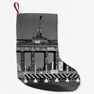 Calcetín Navideño Pequeño Alemania antigua Puerta de Brandeburgo Berlín
